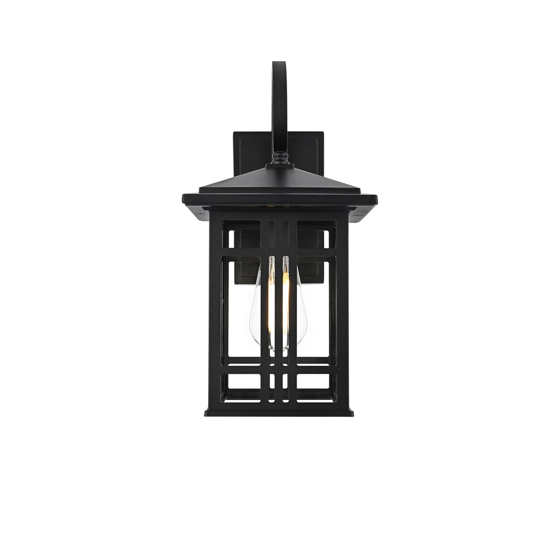 14 Inch Outdoor Wall Sconce In Black by Elegant Lighting