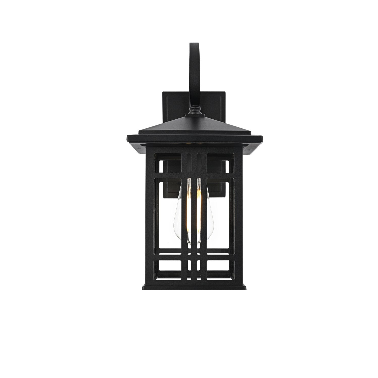 14 Inch Outdoor Wall Sconce In Black by Elegant Lighting