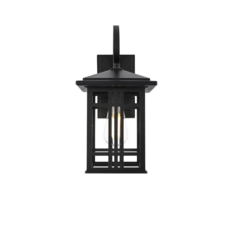 14 Inch Outdoor Wall Sconce In Black by Elegant Lighting