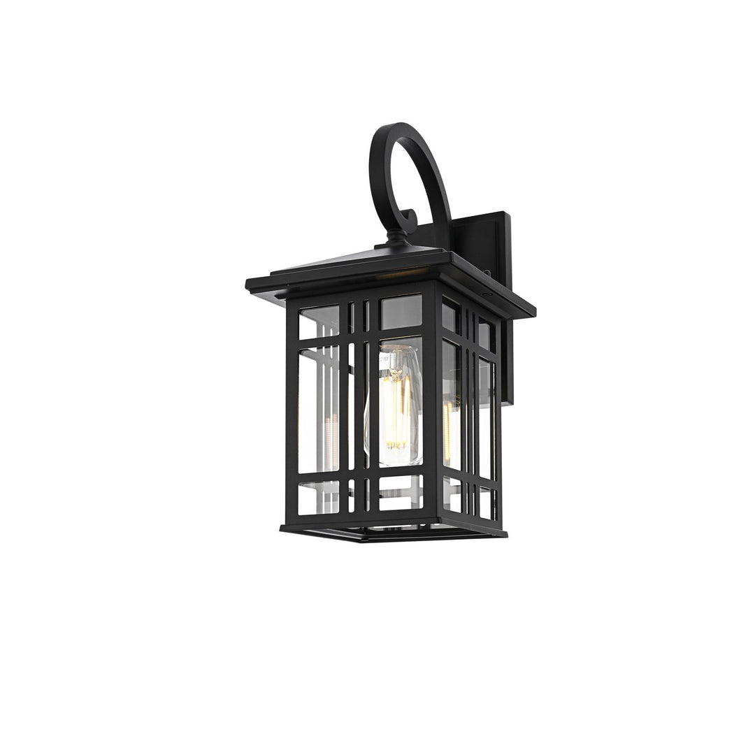 14 Inch Outdoor Wall Sconce In Black