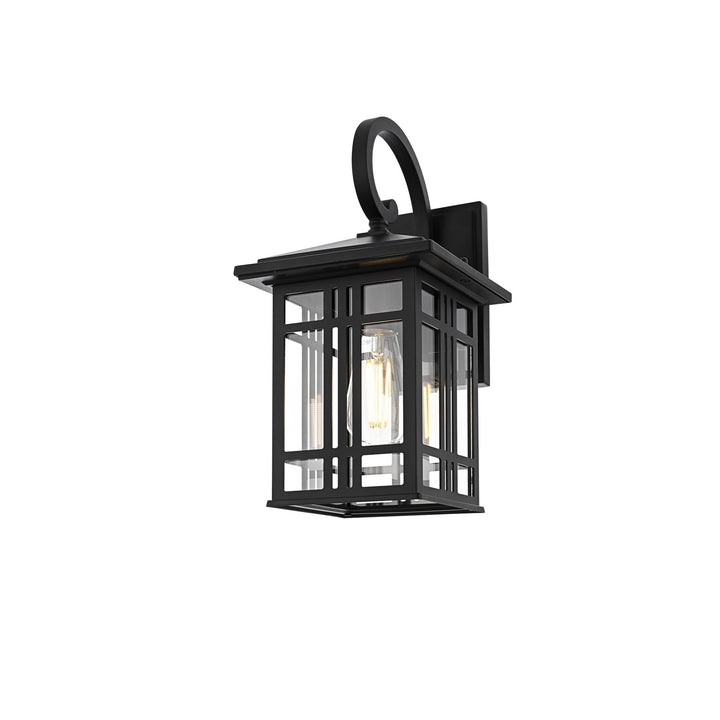 14 Inch Outdoor Wall Sconce In Black