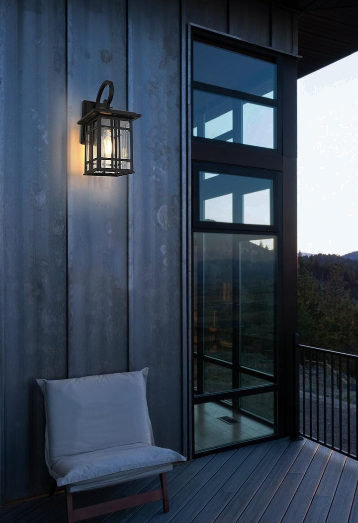 14 Inch Outdoor Wall Sconce In Black