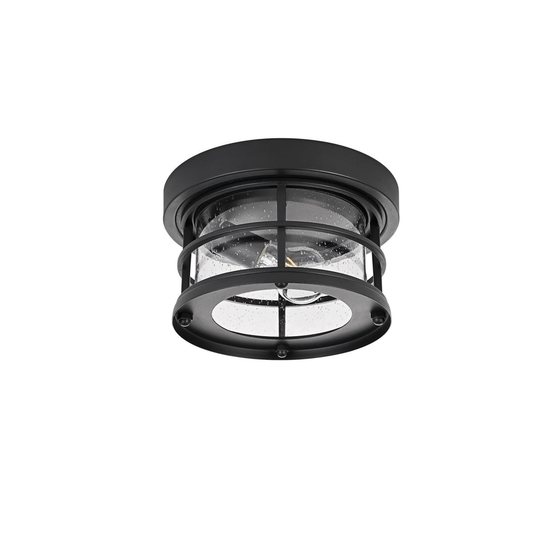 10 Inch Outdoor Flush Mount In Black