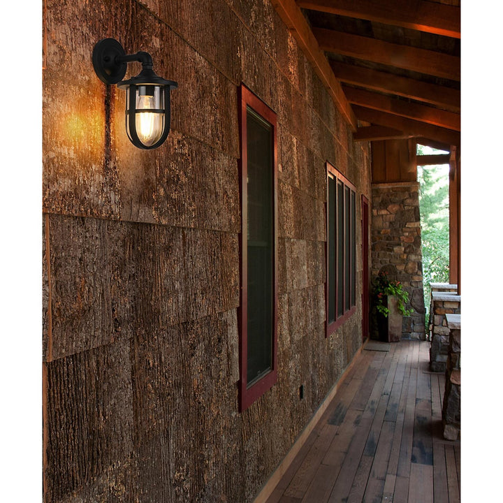 6 Inch Outdoor Wall Sconce In Black