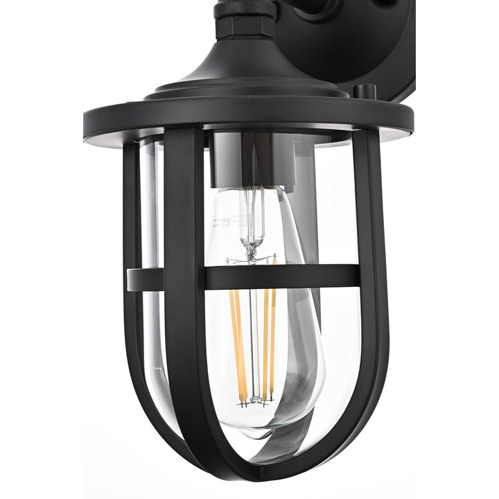 6 Inch Outdoor Wall Sconce In Black