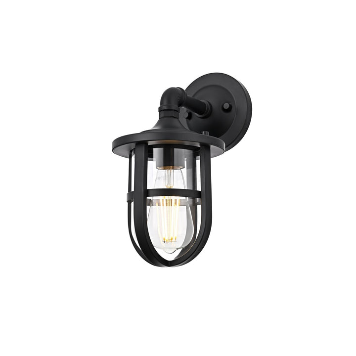 6 Inch Outdoor Wall Sconce In Black