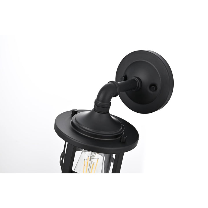 6 Inch Outdoor Wall Sconce In Black