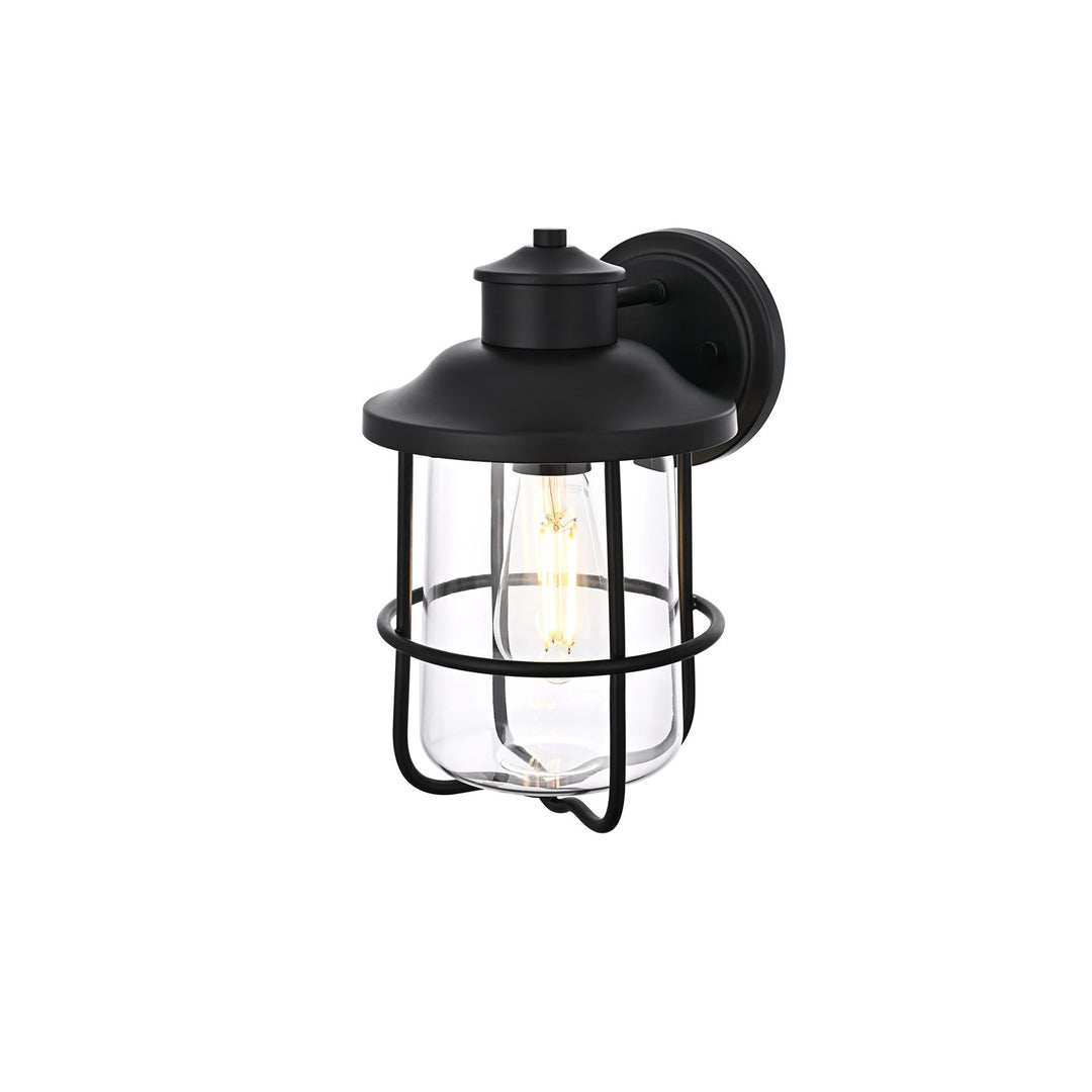 7 Inch Outdoor Wall Sconce In Black