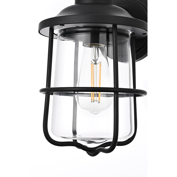 7 Inch Outdoor Wall Sconce In Black