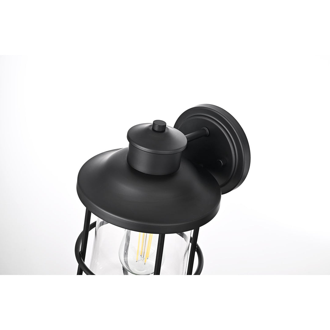 7 Inch Outdoor Wall Sconce In Black