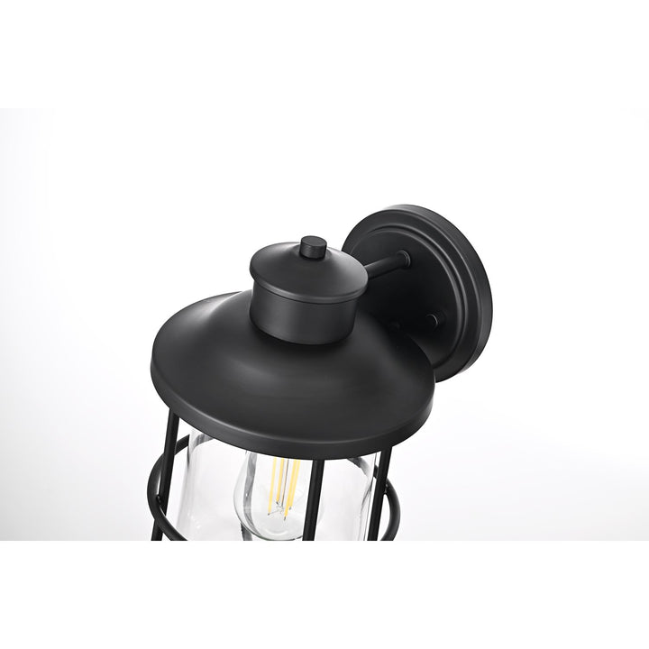 7 Inch Outdoor Wall Sconce In Black