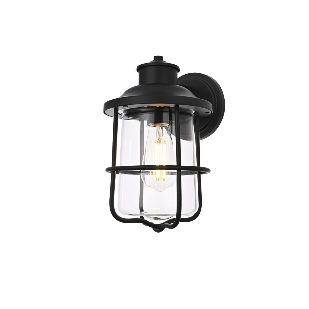 7 Inch Outdoor Wall Sconce In Black