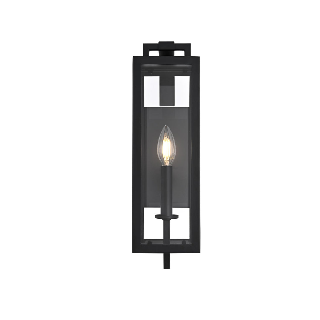 5 Inch Outdoor Wall Sconce In Black by Elegant Lighting