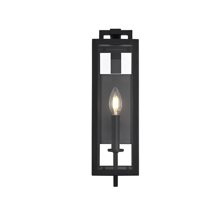 5 Inch Outdoor Wall Sconce In Black by Elegant Lighting