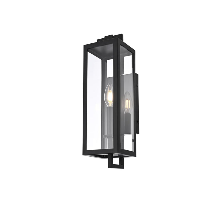 5 Inch Outdoor Wall Sconce In Black