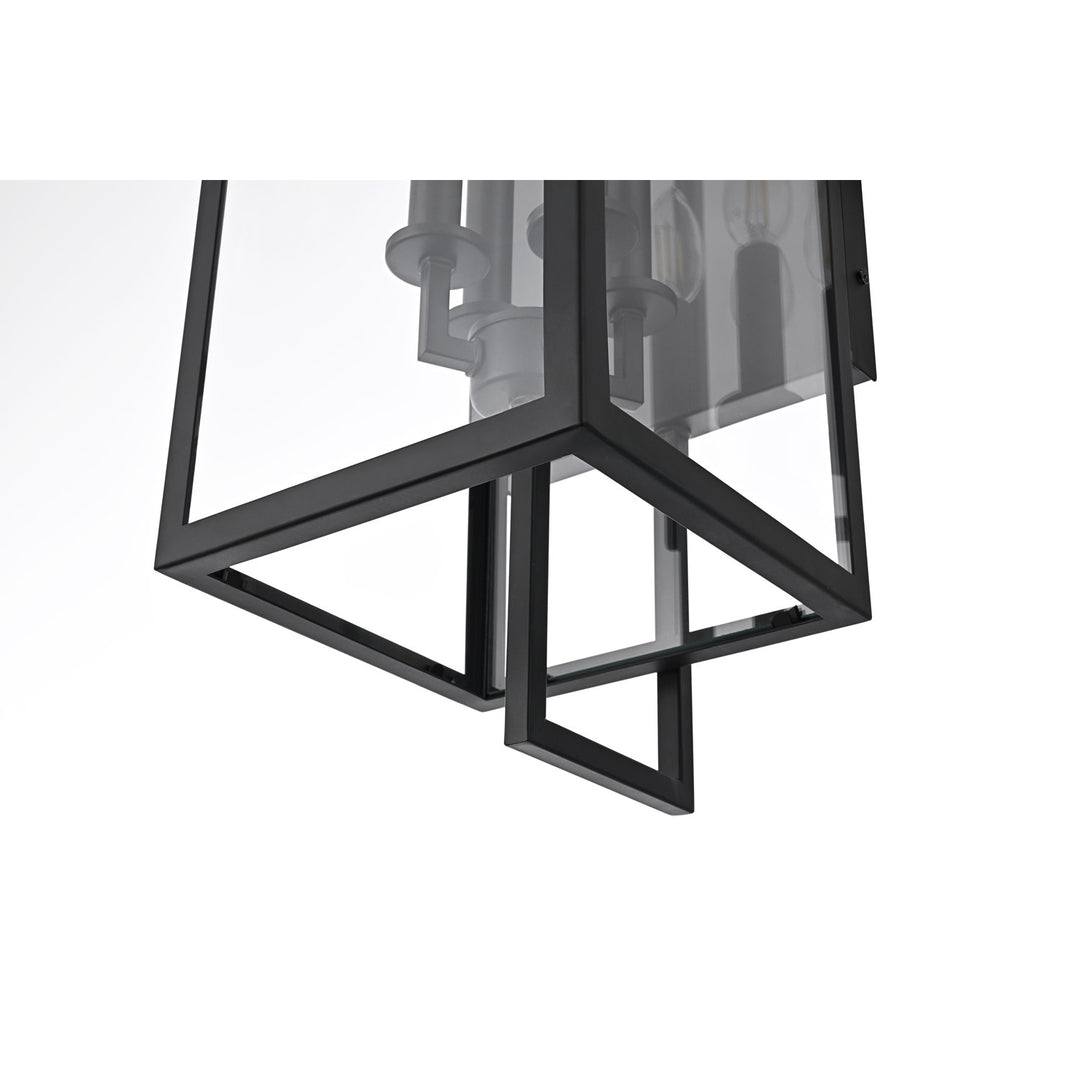8 Inch Outdoor Wall Sconce In Black