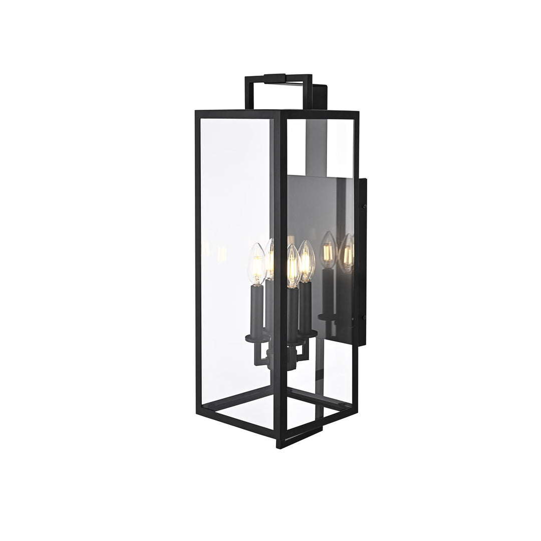 8 Inch Outdoor Wall Sconce In Black