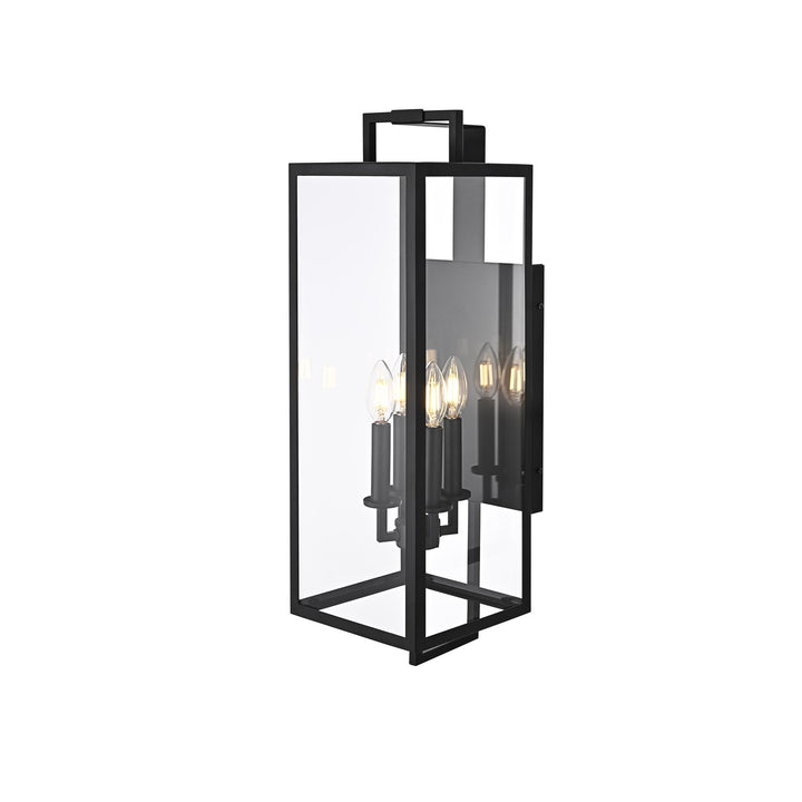 8 Inch Outdoor Wall Sconce In Black