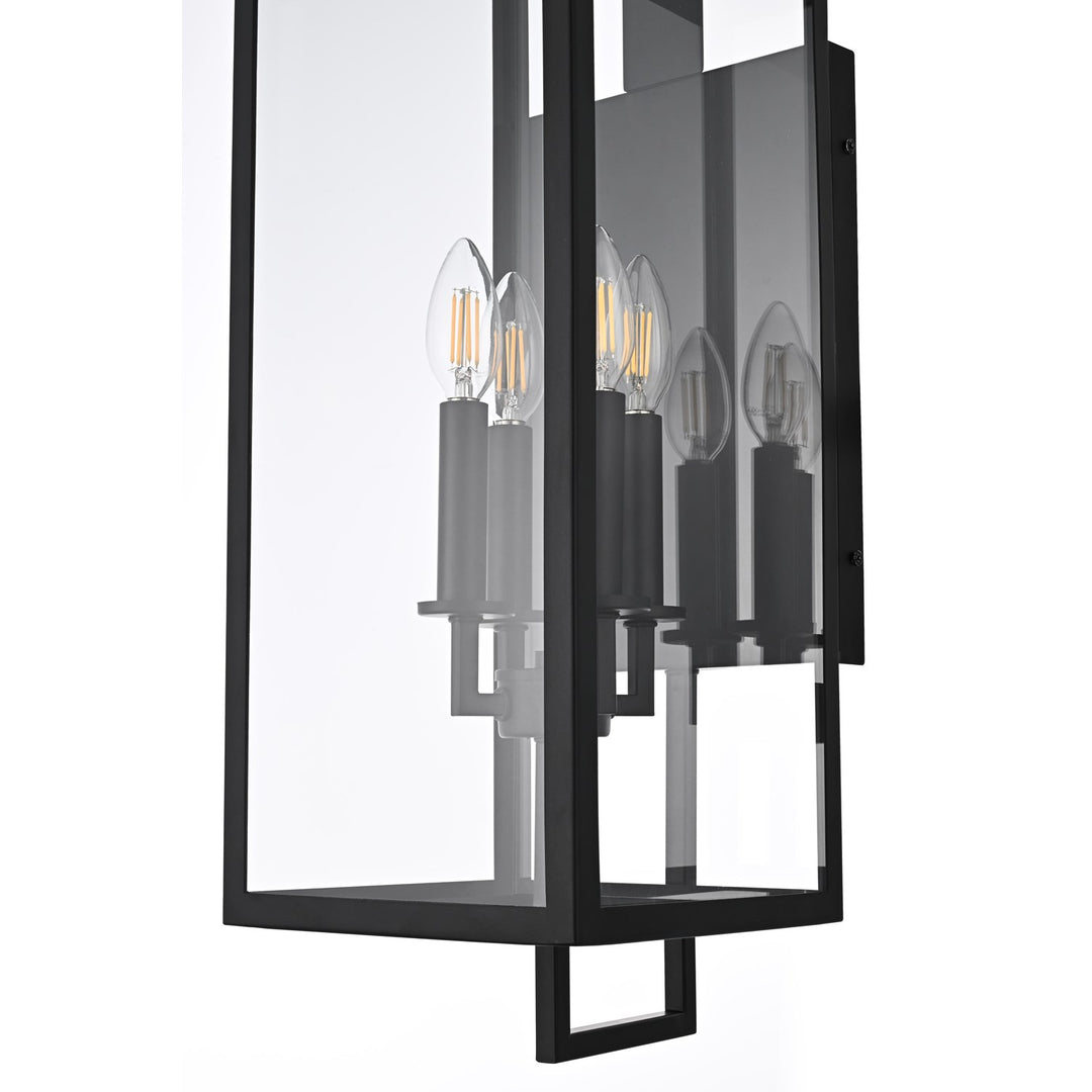 8 Inch Outdoor Wall Sconce In Black