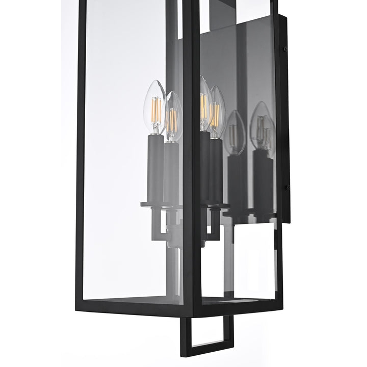 8 Inch Outdoor Wall Sconce In Black