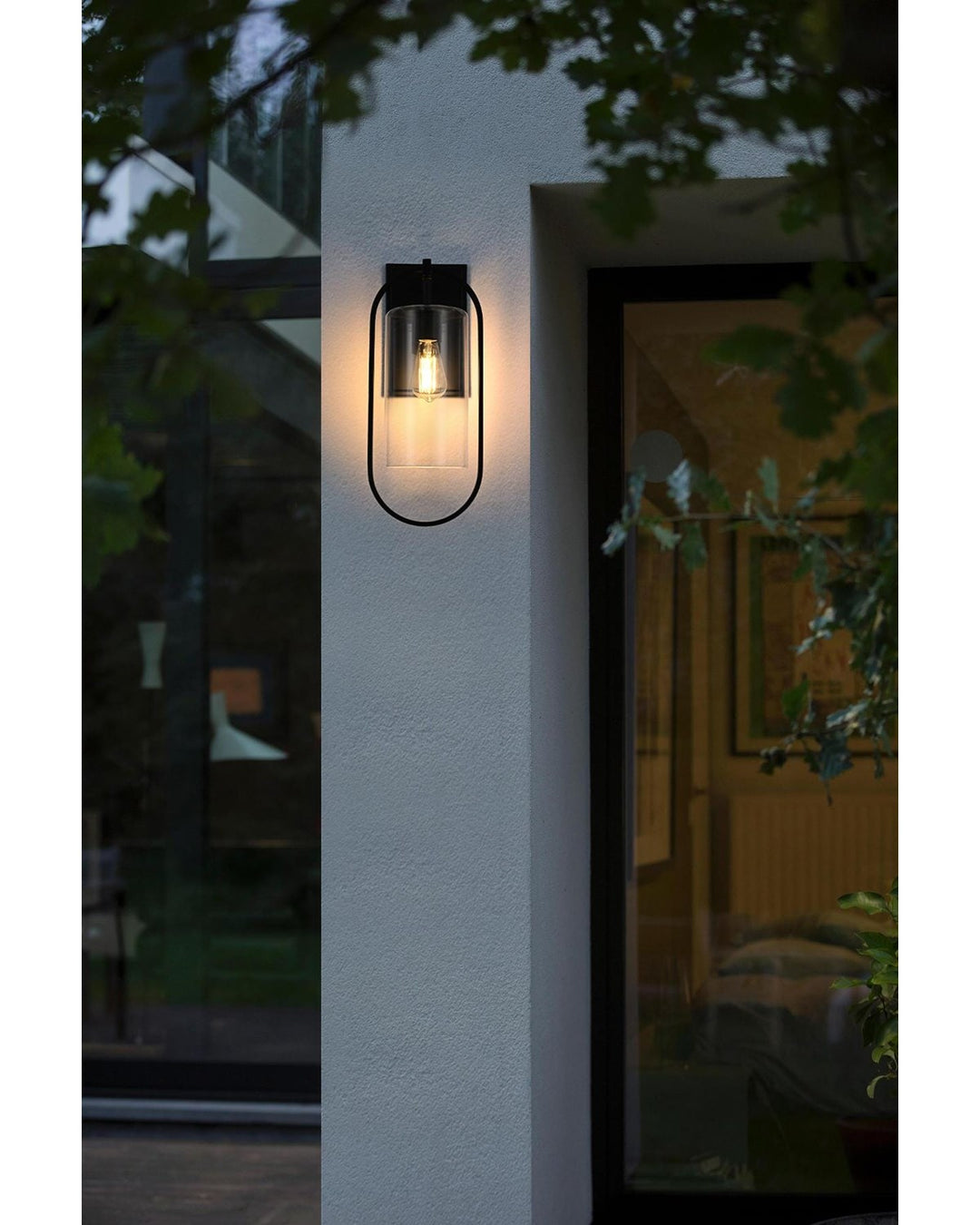 8 Inch Outdoor Wall Sconce In Black