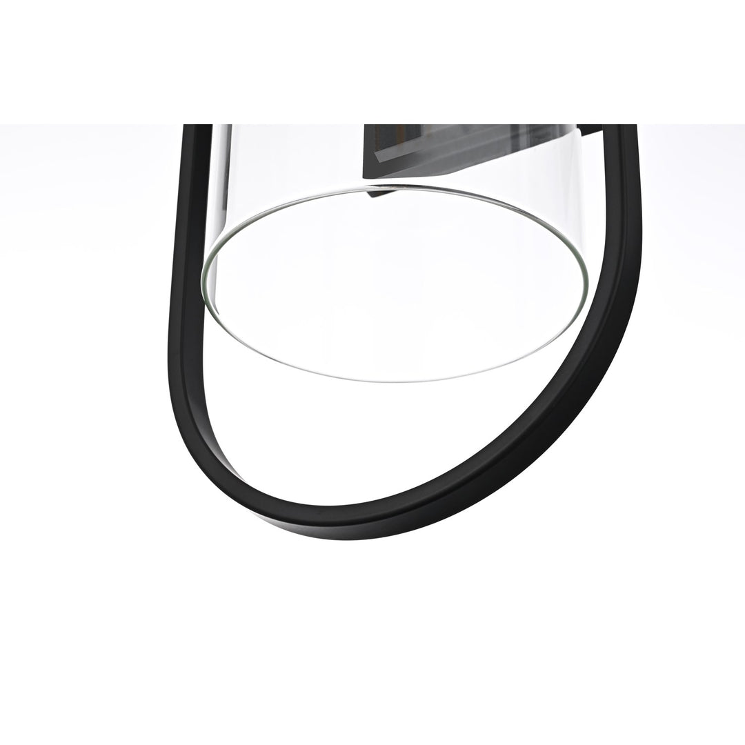 8 Inch Outdoor Wall Sconce In Black