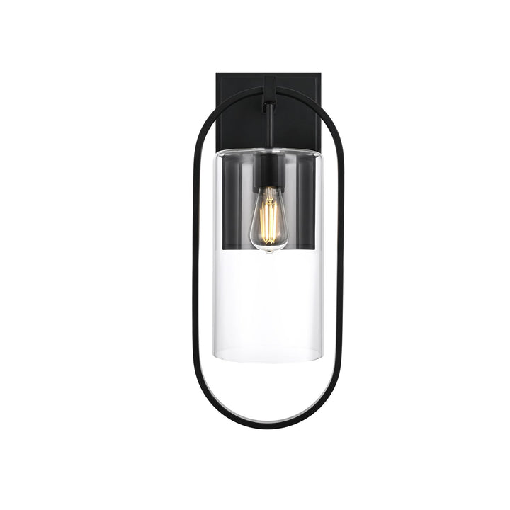 10 Inch Outdoor Wall Sconce In Black by Elegant Lighting