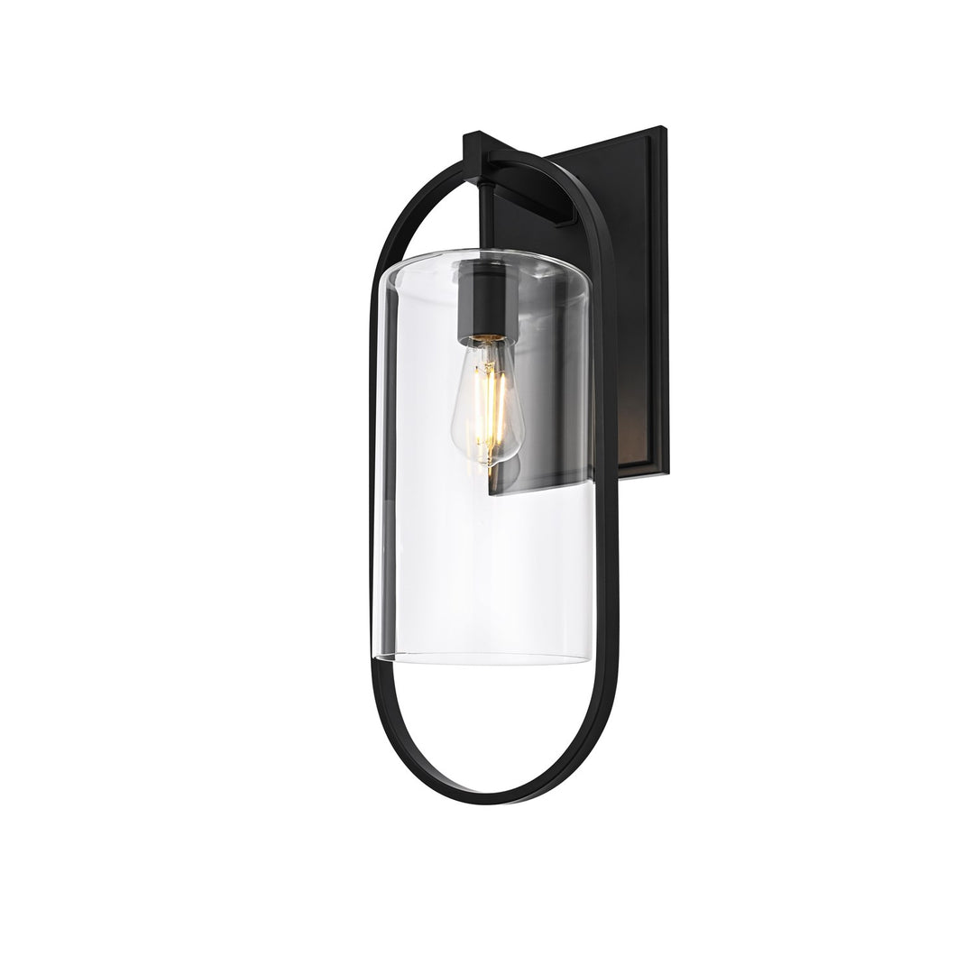 10 Inch Outdoor Wall Sconce In Black