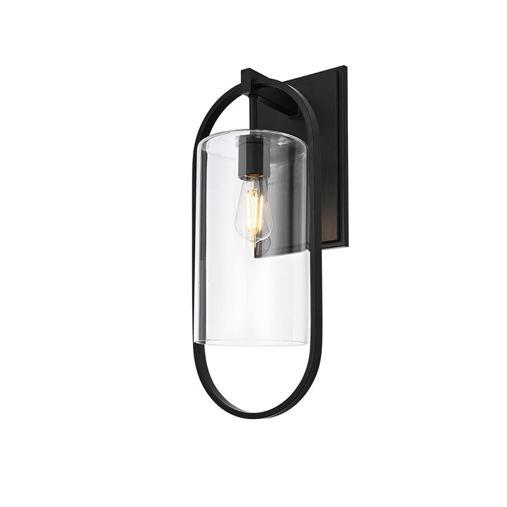 10 Inch Outdoor Wall Sconce In Black