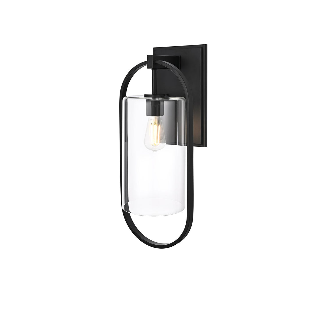 10 Inch Outdoor Wall Sconce In Black