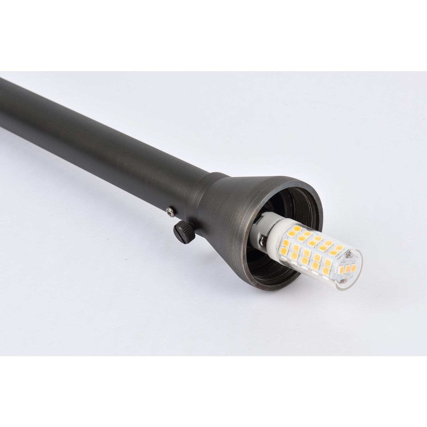Outdoor 12V Cast Brass Tier Path Light 9 Inch Wide X 24 Inch High In Dark Bronze