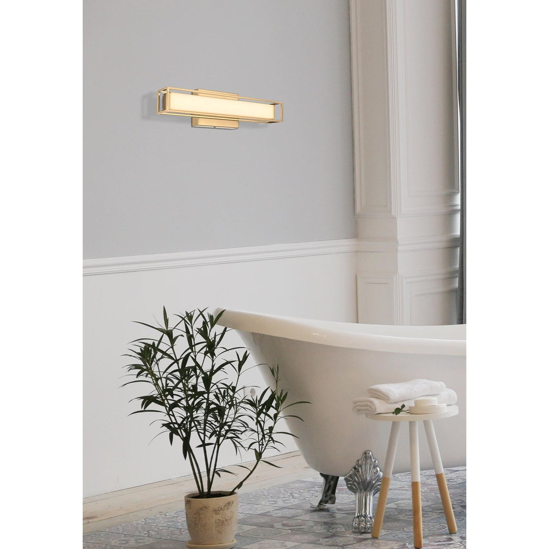 16 Inch Led Wall Sconce In Satin Gold