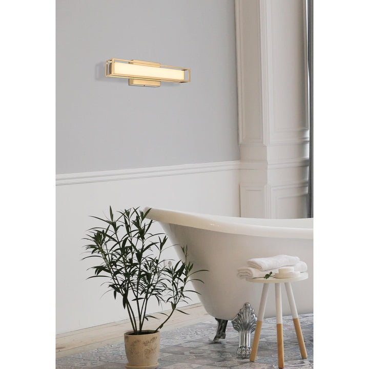 16 Inch Led Wall Sconce In Satin Gold