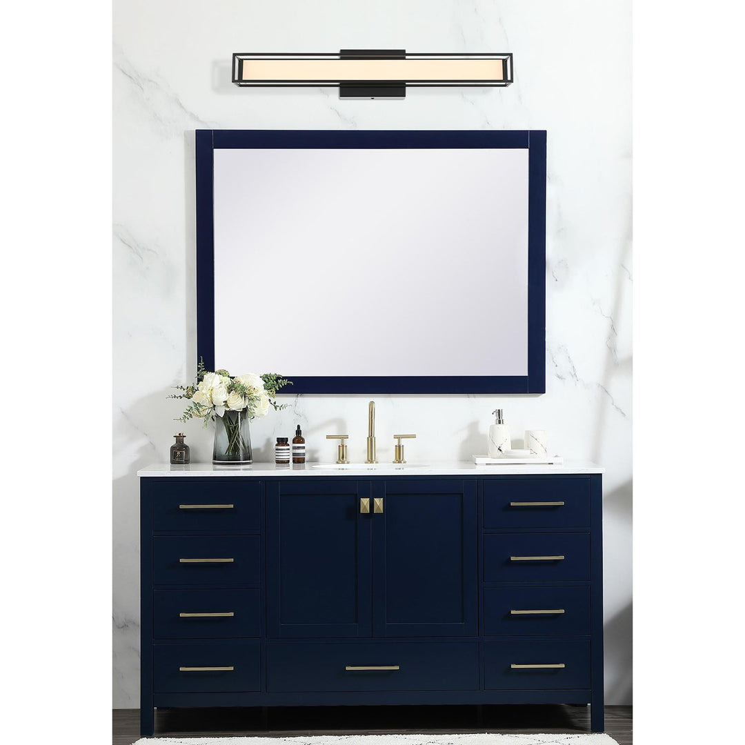 24 Inch Led Wall Sconce In Black