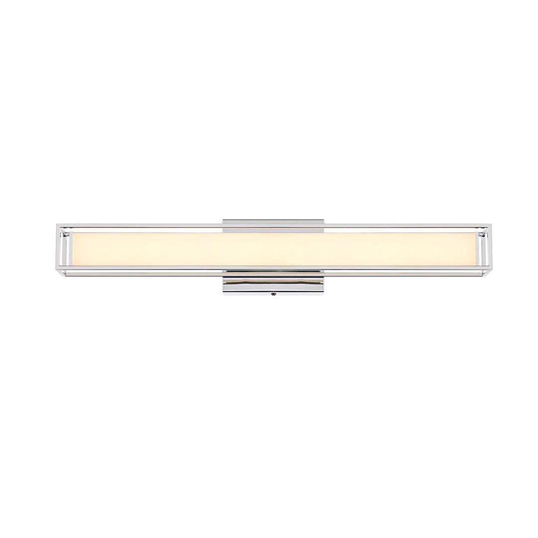 24 Inch Led Wall Sconce In Chrome by Living District