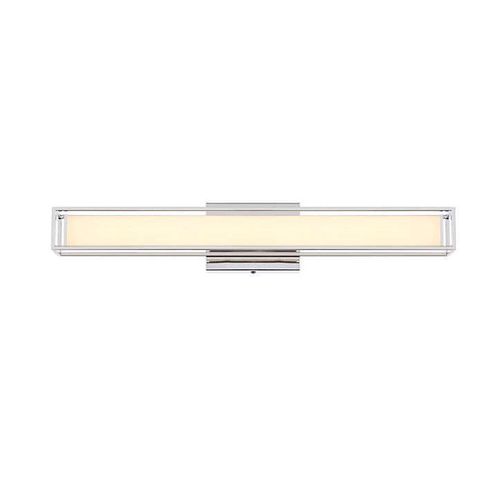 24 Inch Led Wall Sconce In Chrome by Living District