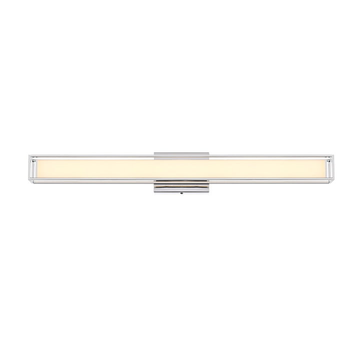31 Inch Led Wall Sconce In Chrome by Living District