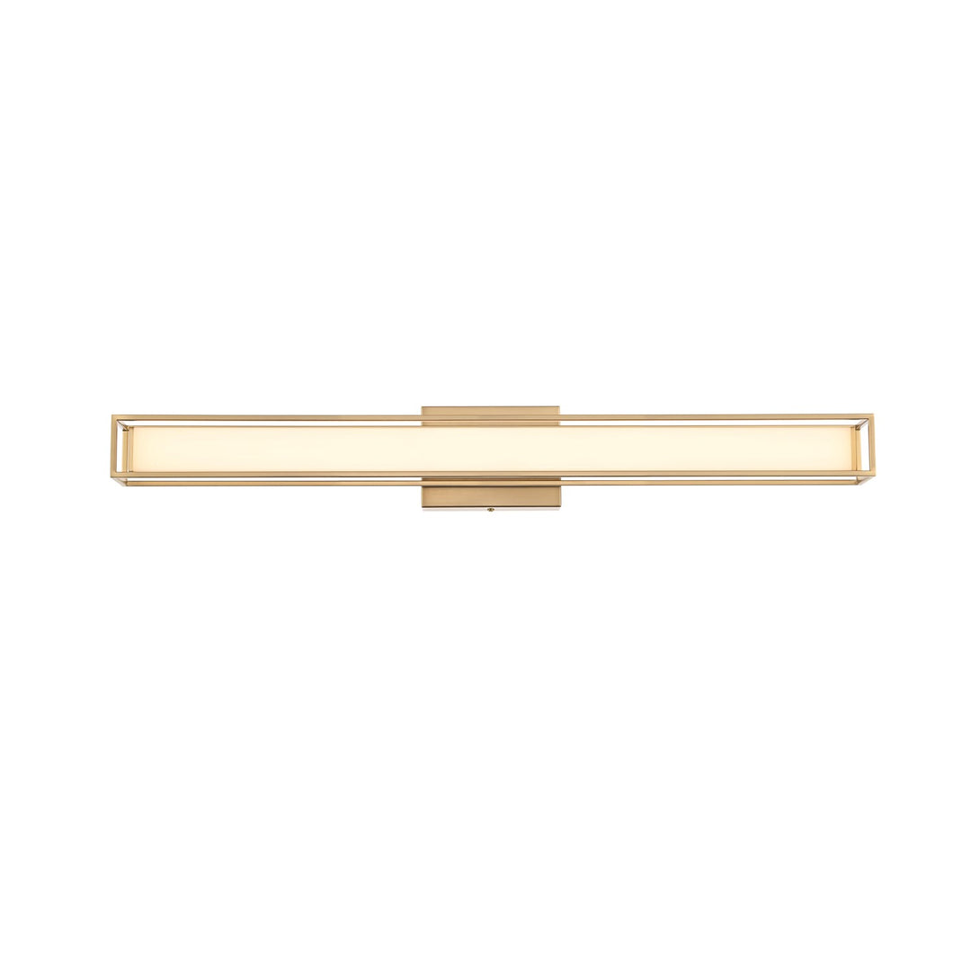 31 Inch Led Wall Sconce In Satin Gold by Living District