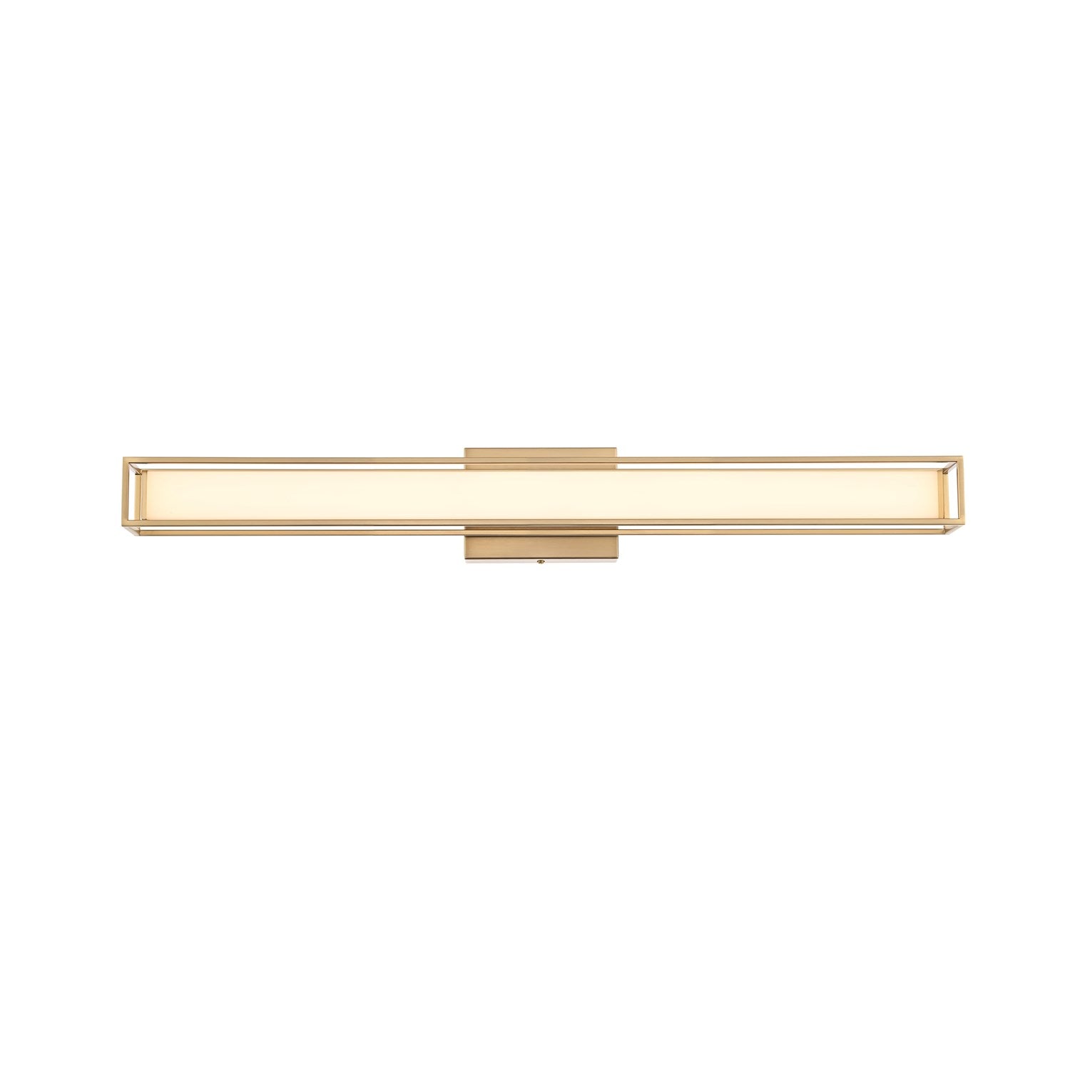 31 Inch Led Wall Sconce In Satin Gold by Living District