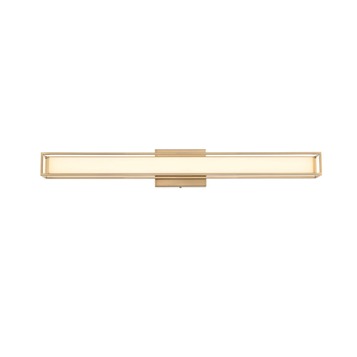 31 Inch Led Wall Sconce In Satin Gold by Living District