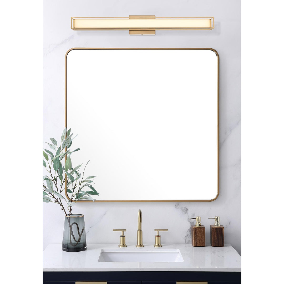 31 Inch Led Wall Sconce In Satin Gold