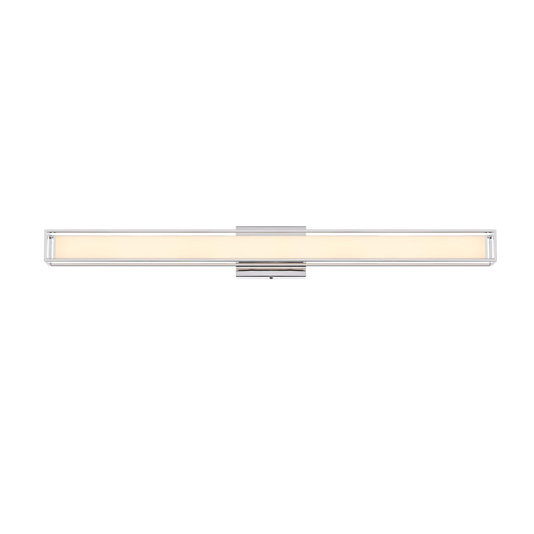 36 Inch Led Wall Sconce In Chrome by Living District