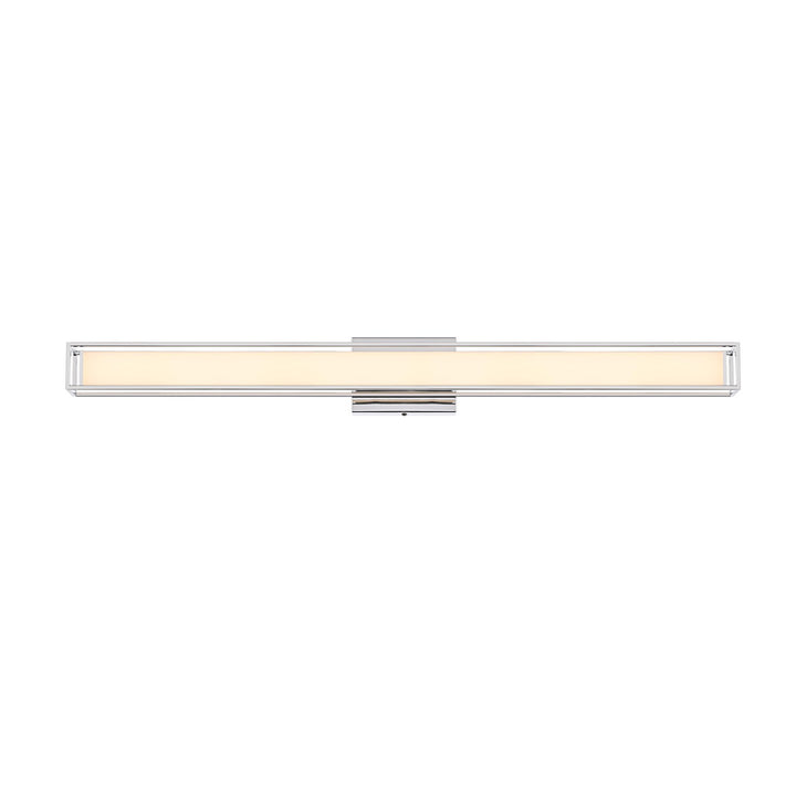 36 Inch Led Wall Sconce In Chrome by Living District
