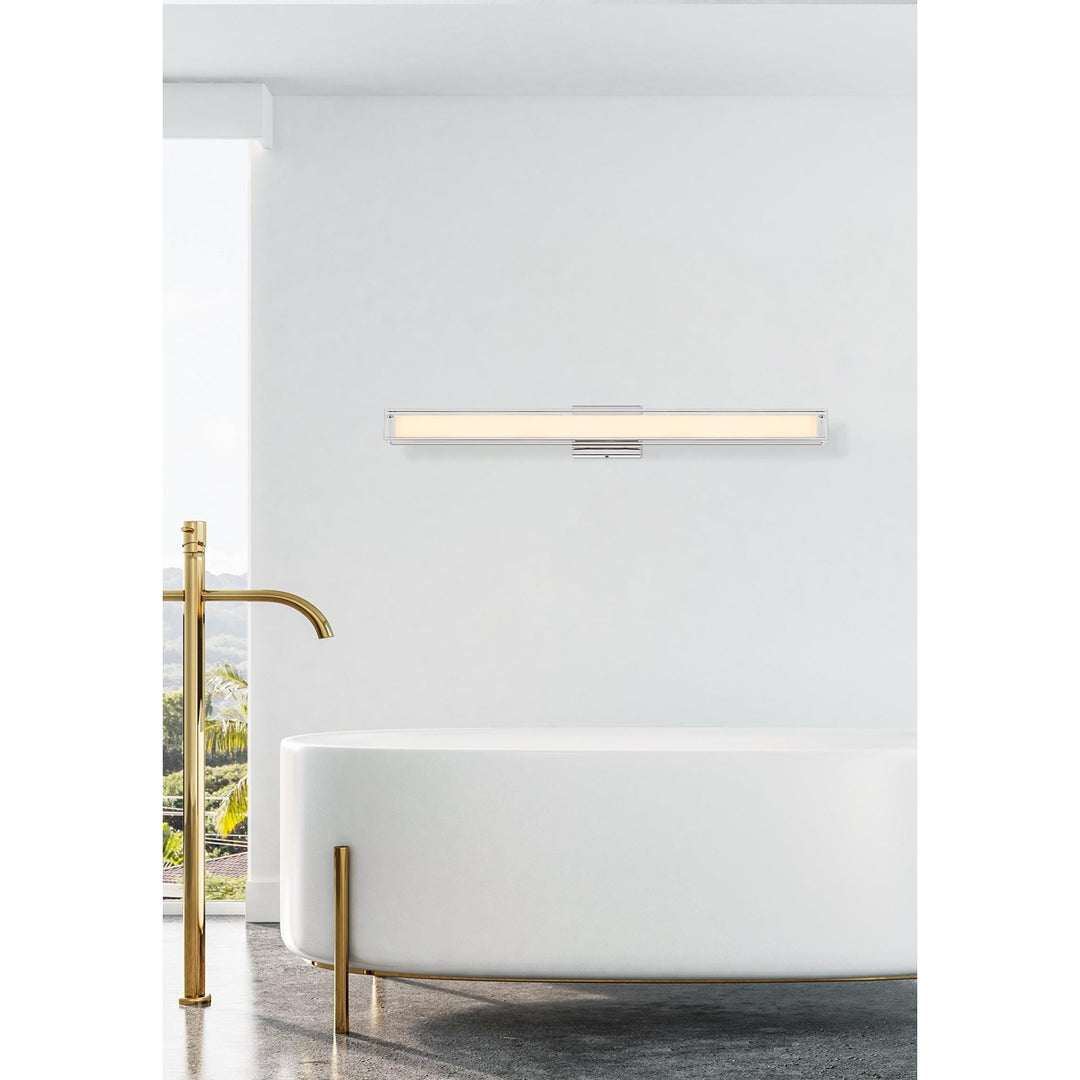 36 Inch Led Wall Sconce In Chrome
