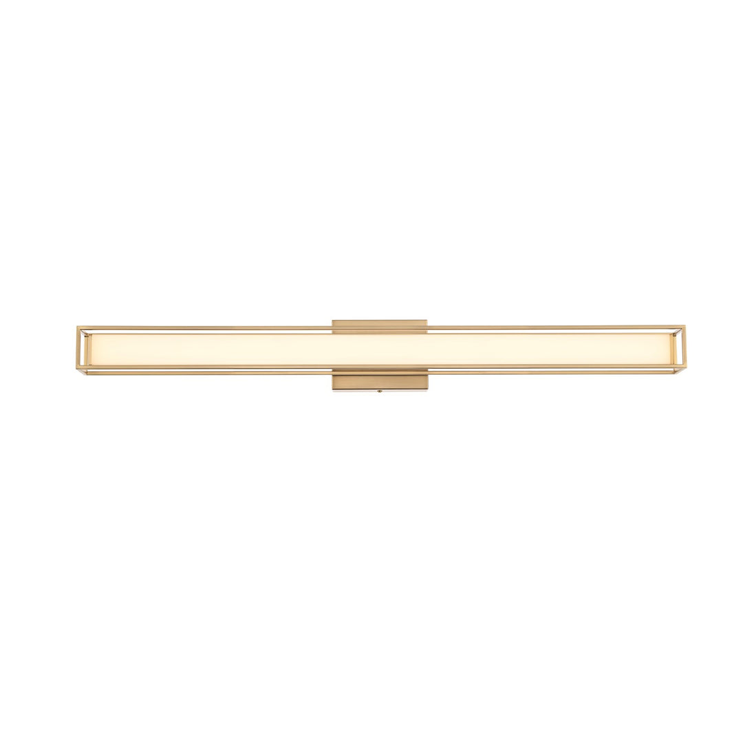 36 Inch Led Wall Sconce In Satin Gold by Living District