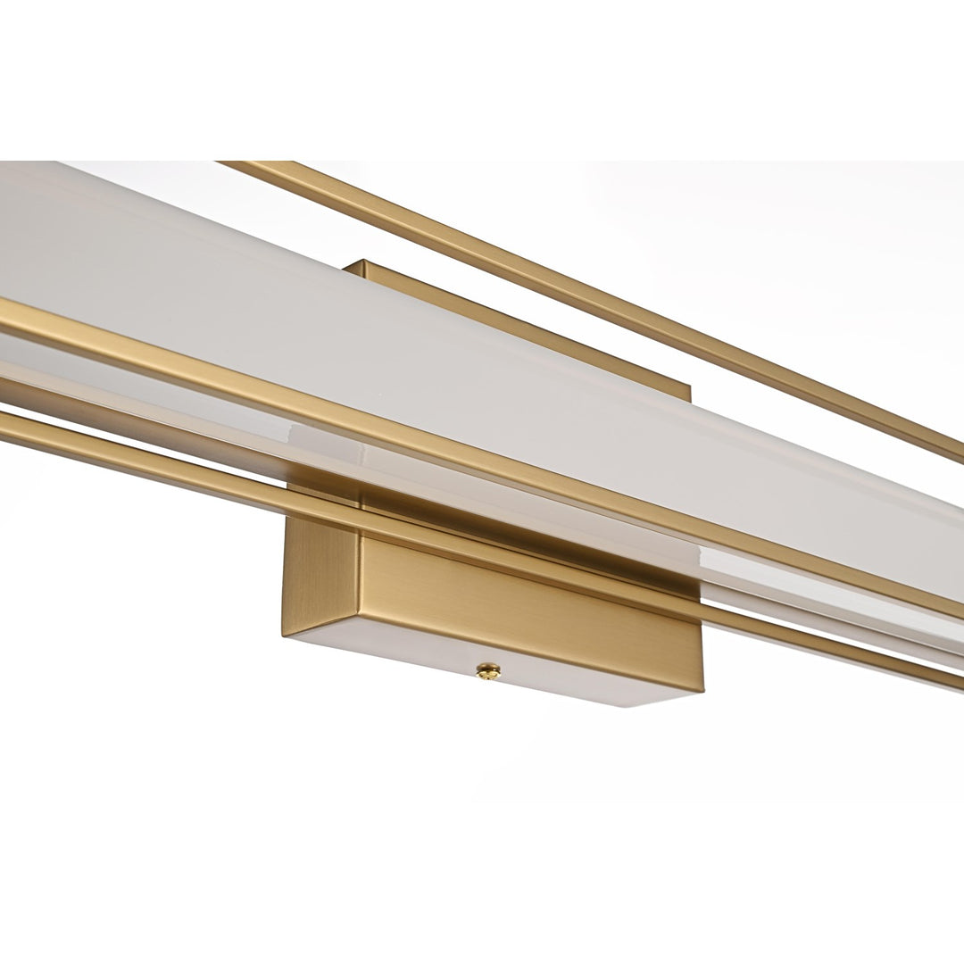 36 Inch Led Wall Sconce In Satin Gold