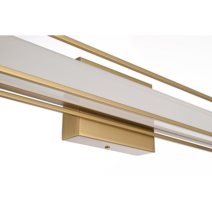 36 Inch Led Wall Sconce In Satin Gold
