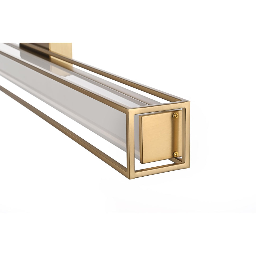 36 Inch Led Wall Sconce In Satin Gold