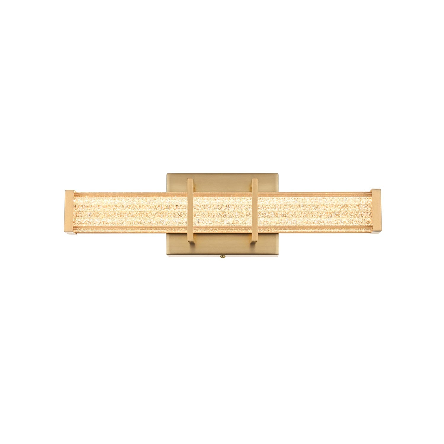 16 Inch Led Wall Sconce In Satin Gold by Living District