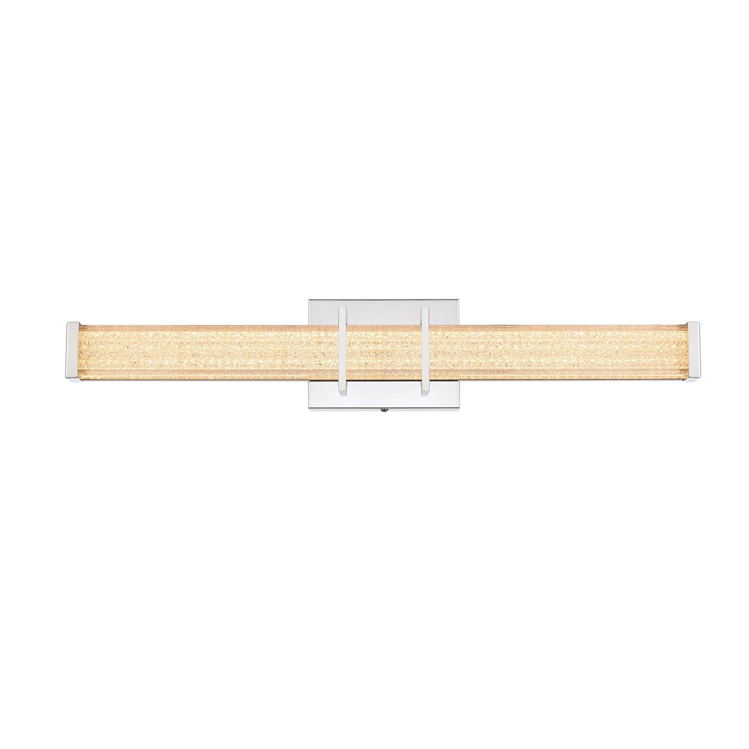 24 Inch Led Wall Sconce In Chrome by Living District